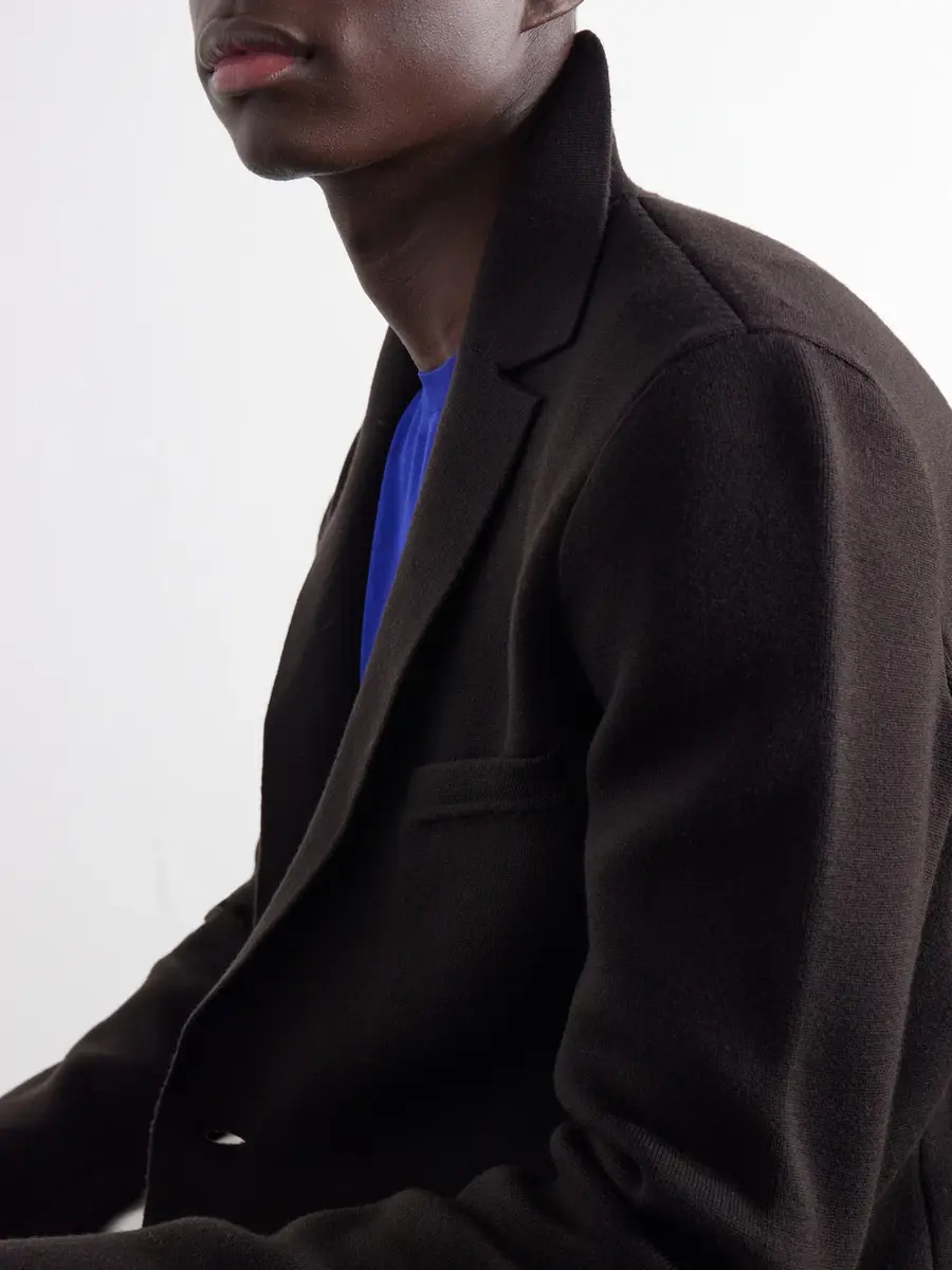 Tom Ford Knitted Wool-Blend Blazer - Men | Thumbnail 5
