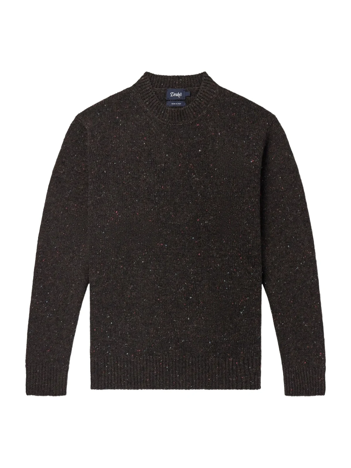 Drake's Donegal Mélange Wool, Cashmere and Silk-Blend Sweater - Men