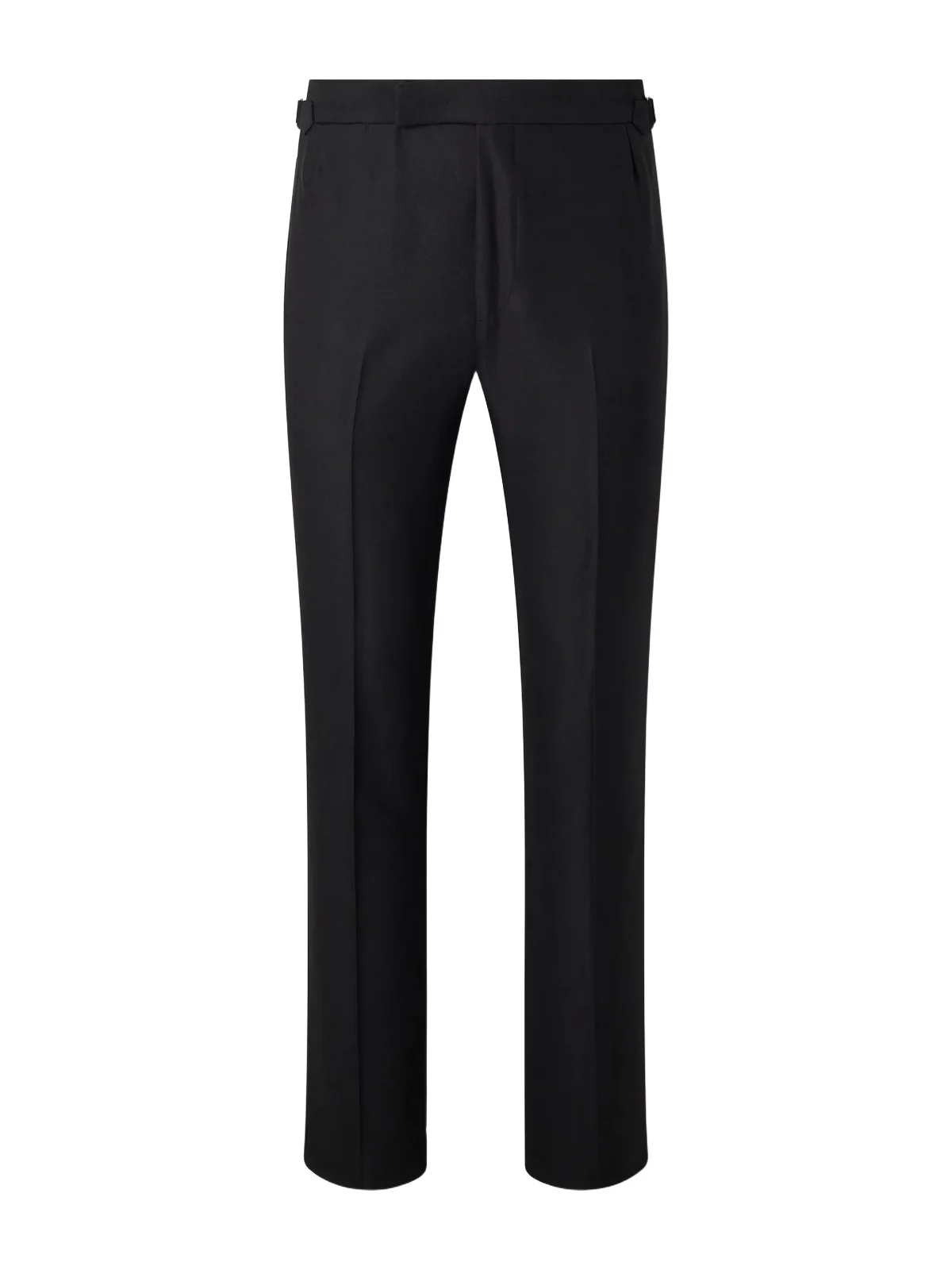 Thom Sweeney Straight-Leg Satin-Trimmed Wool-Fresco Suit Trousers - Men