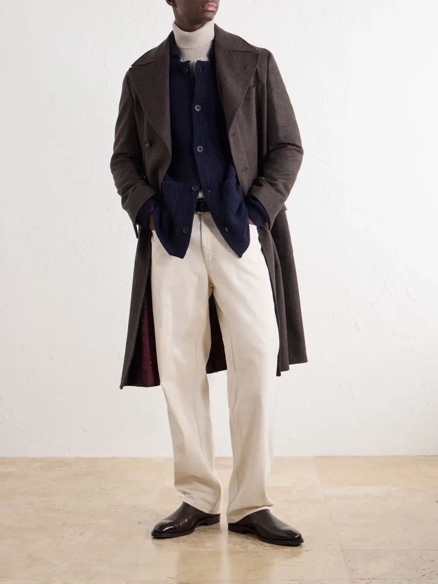 Rubinacci Waffle-Knit Cashmere Cardigan - Men | Thumbnail 2 Rubinacci Waffle-Knit Cashmere Cardigan - Men | Thumbnail 2