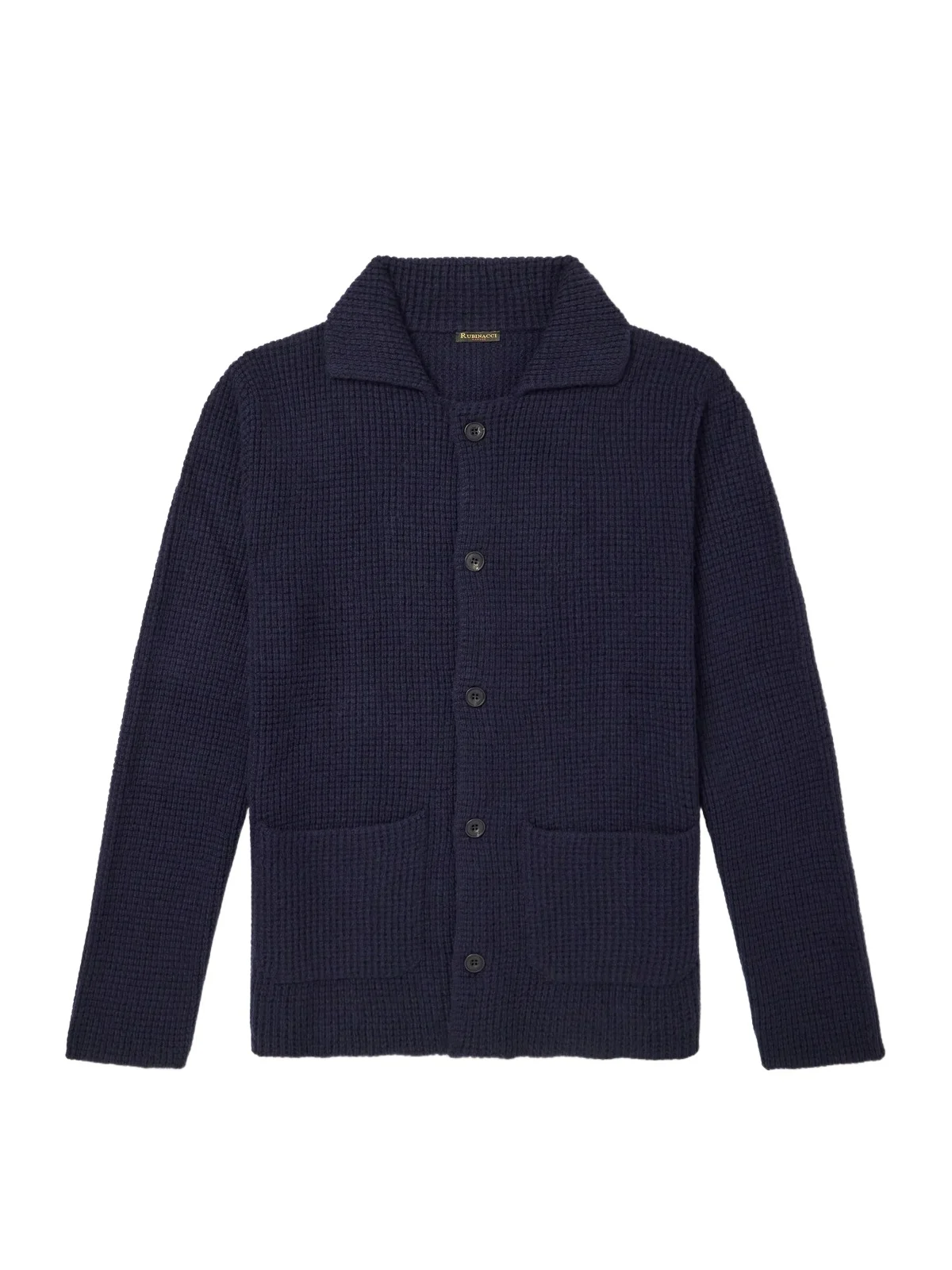 Rubinacci Waffle-Knit Cashmere Cardigan - Men