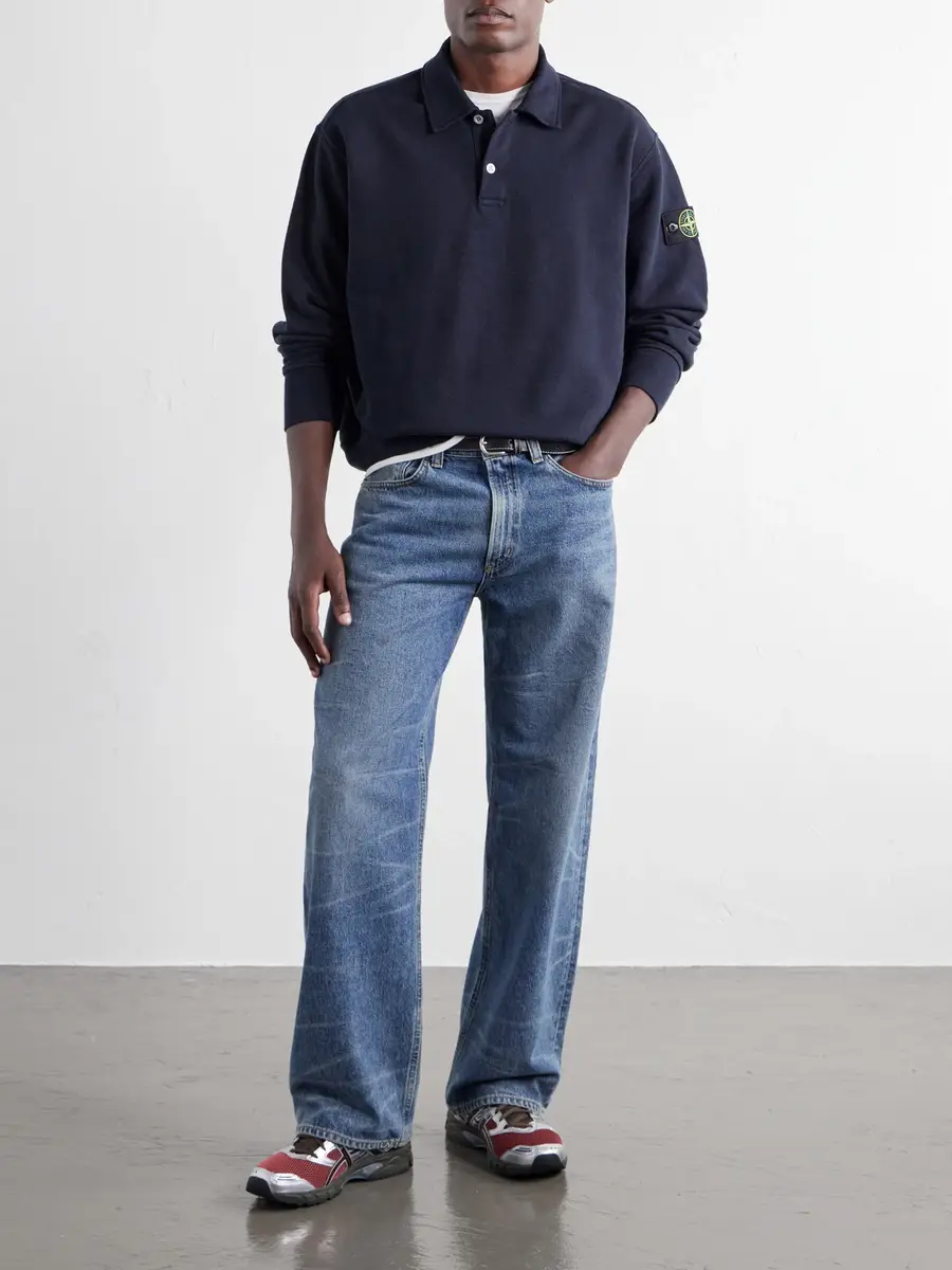 Stone Island Garment-Dyed Tubular Cotton-Fleece Sweatshirt - Men | Thumbnail 2 Stone Island Garment-Dyed Tubular Cotton-Fleece Sweatshirt - Men | Thumbnail 2