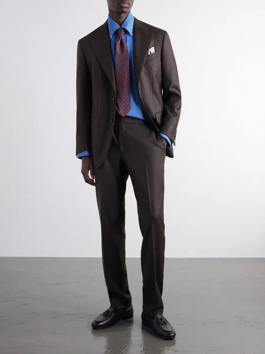 Thom Sweeney Wool-Blend Flannel Suit Jacket - Men | Thumbnail 2 Thom Sweeney Wool-Blend Flannel Suit Jacket - Men | Thumbnail 2