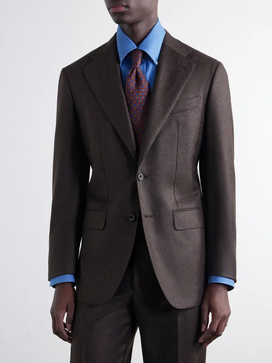 Thom Sweeney Wool-Blend Flannel Suit Jacket - Men | Thumbnail 3 Thom Sweeney Wool-Blend Flannel Suit Jacket - Men | Thumbnail 3