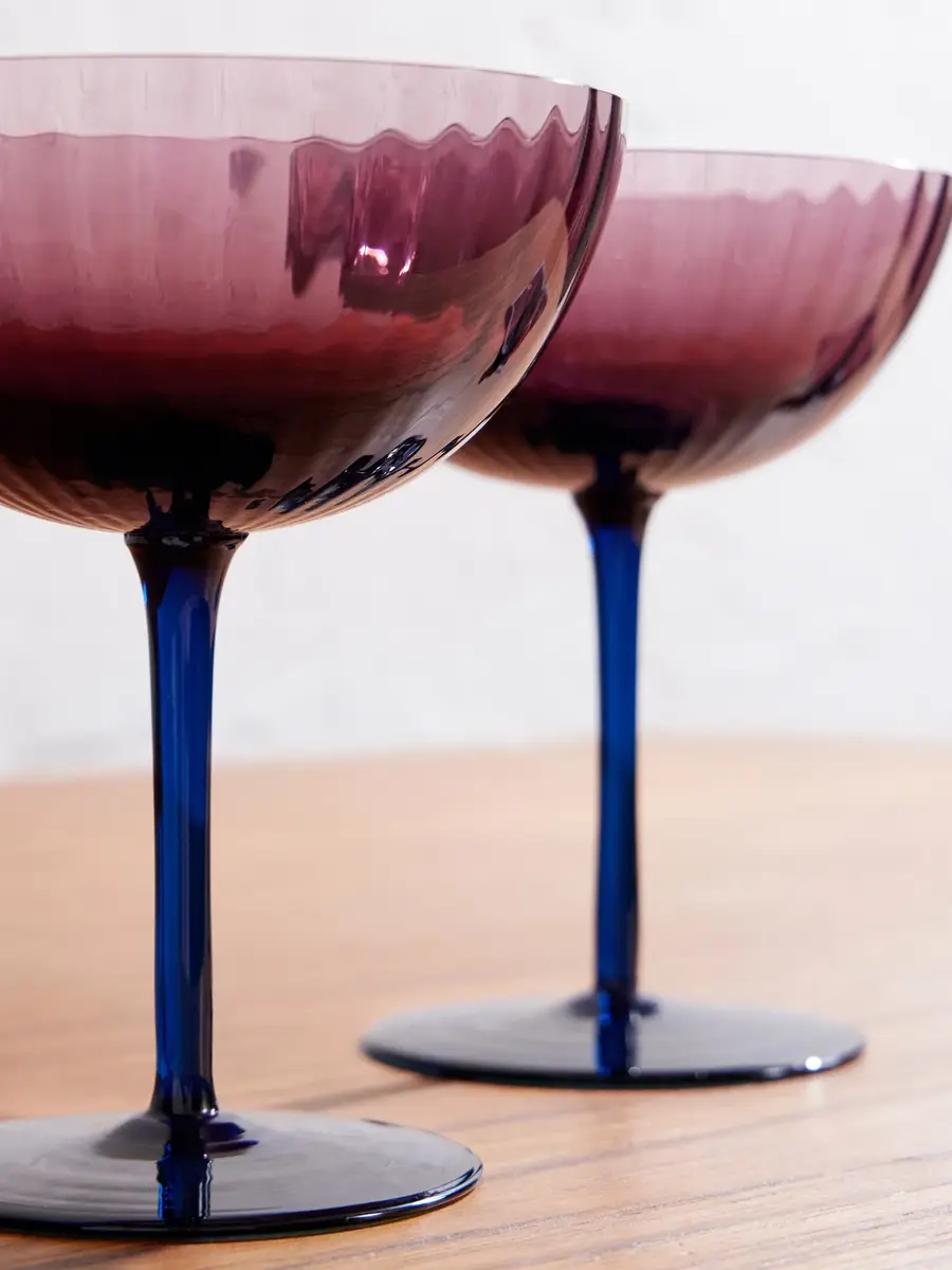 La DoubleJ Rainbow Set of Two Murano Glass Champagne Coupes - Men | Thumbnail 3