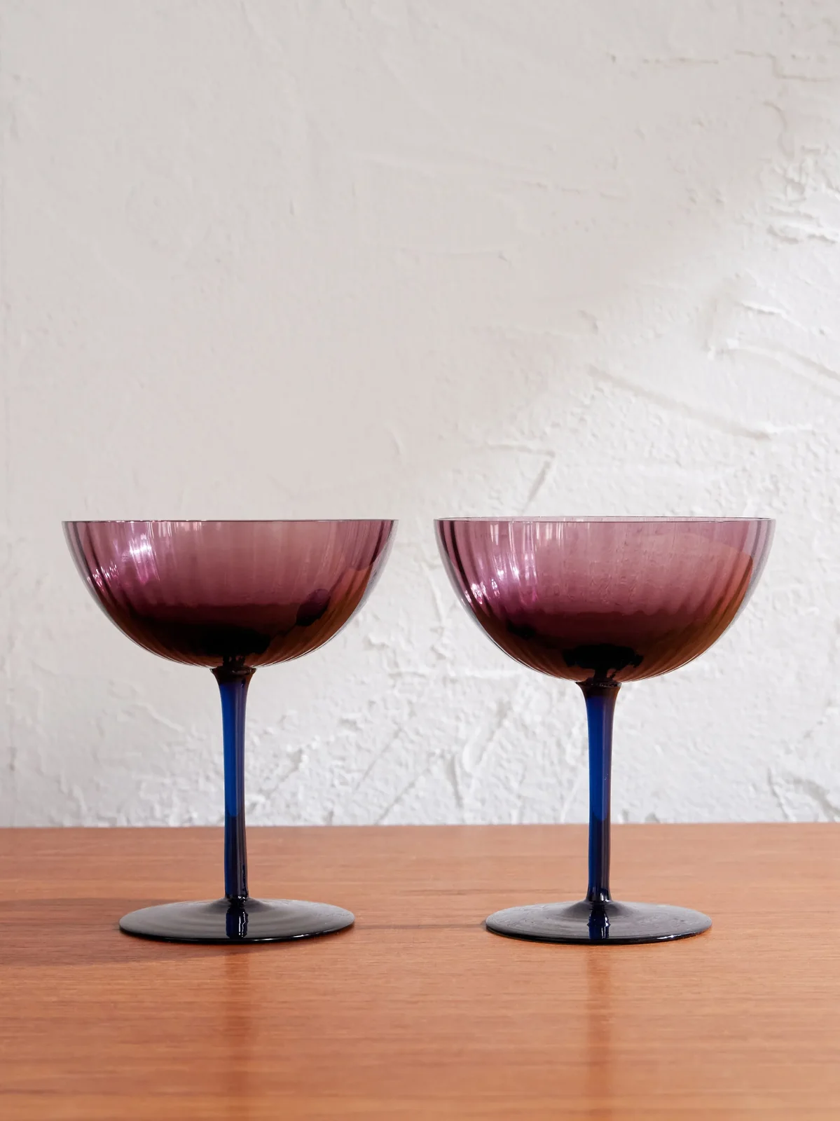 La DoubleJ Rainbow Set of Two Murano Glass Champagne Coupes - Men
