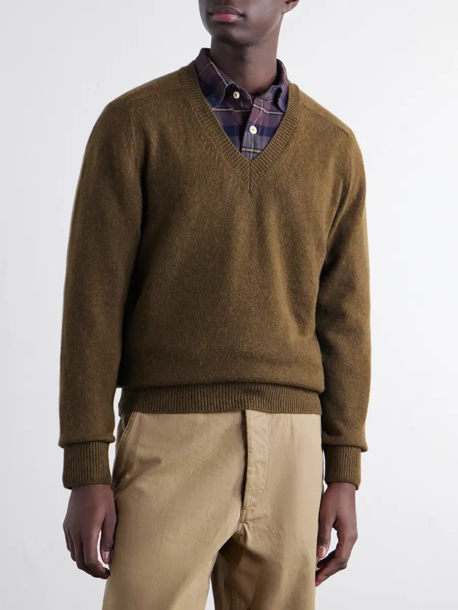 Drake's Wool and Alpaca-Blend Sweater - Men | Thumbnail 3 Drake's Wool and Alpaca-Blend Sweater - Men | Thumbnail 3