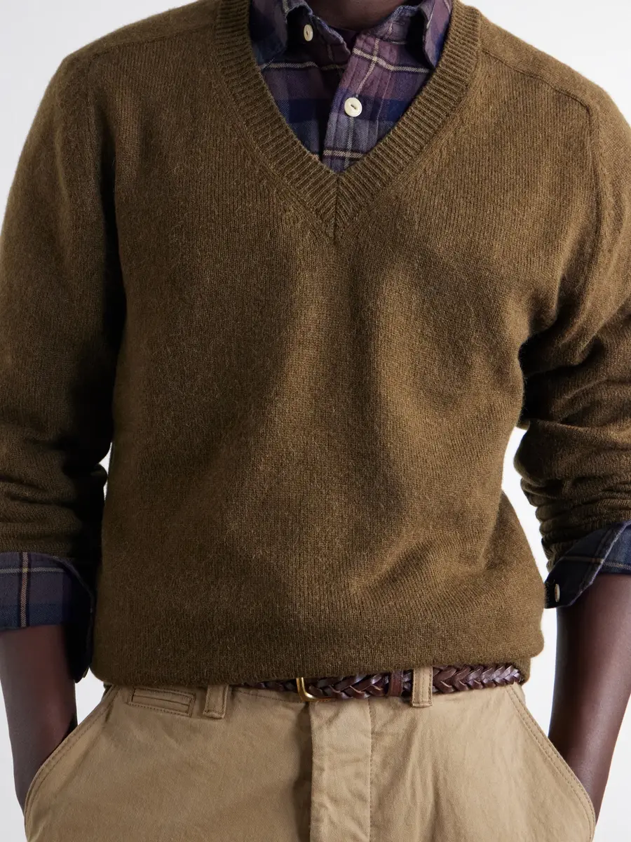 Drake's Wool and Alpaca-Blend Sweater - Men | Thumbnail 5 Drake's Wool and Alpaca-Blend Sweater - Men | Thumbnail 5