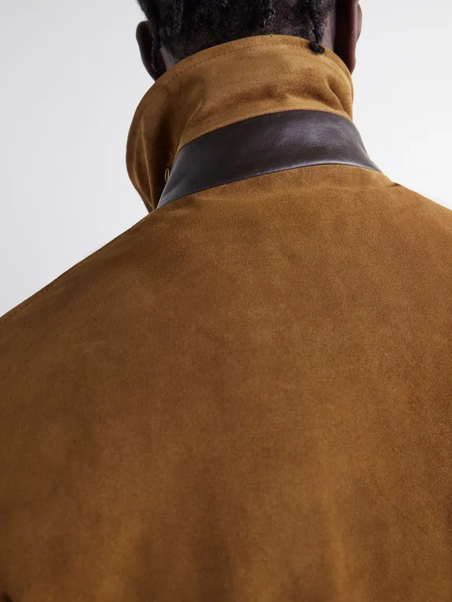 Drake's Leather-Trimmed Suede Jacket - Men | Thumbnail 6 Drake's Leather-Trimmed Suede Jacket - Men | Thumbnail 6