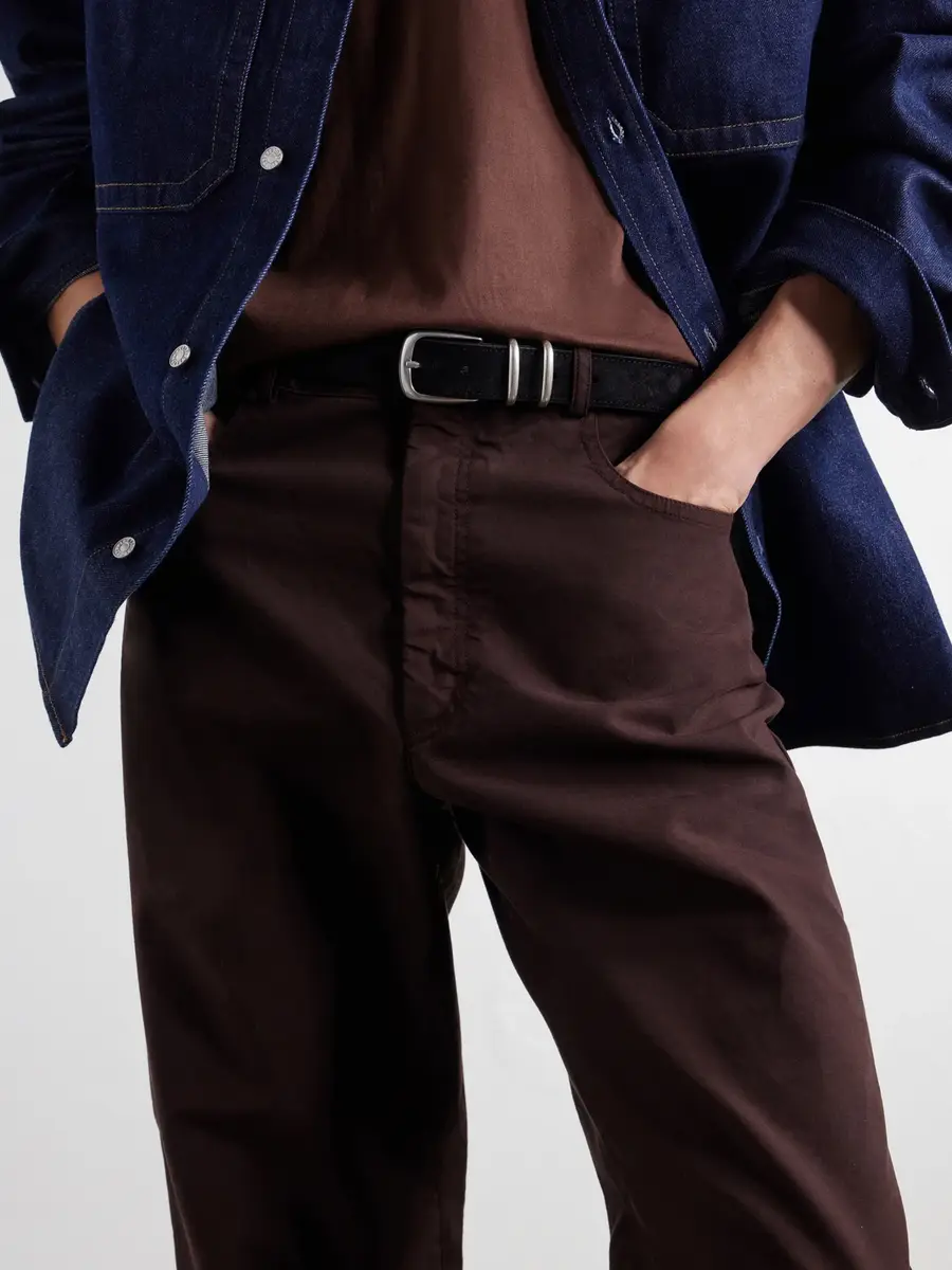 Officine Creative OC Strip/074 3cm Suede Belt - Men | Thumbnail 2 Officine Creative OC Strip/074 3cm Suede Belt - Men | Thumbnail 2