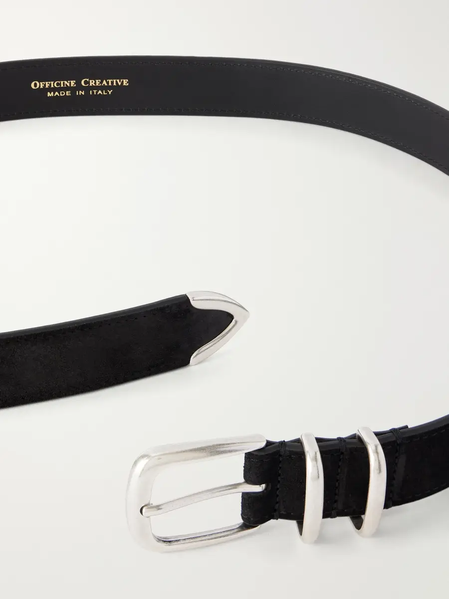 Officine Creative OC Strip/074 3cm Suede Belt - Men | Thumbnail 3 Officine Creative OC Strip/074 3cm Suede Belt - Men | Thumbnail 3
