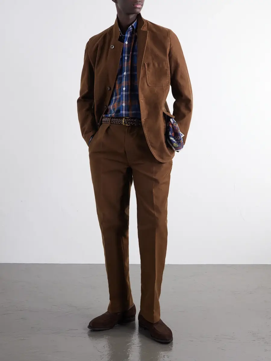 Drake's Button-Down Collar Checked Woven Cotton Shirt - Men | Thumbnail 2 Drake's Button-Down Collar Checked Woven Cotton Shirt - Men | Thumbnail 2