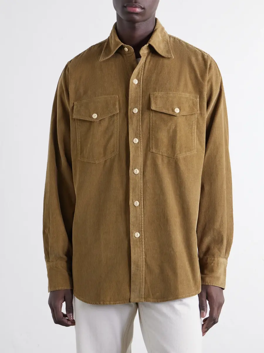 Drake's Cotton-Corduroy Shirt - Men | Thumbnail 3 Drake's Cotton-Corduroy Shirt - Men | Thumbnail 3