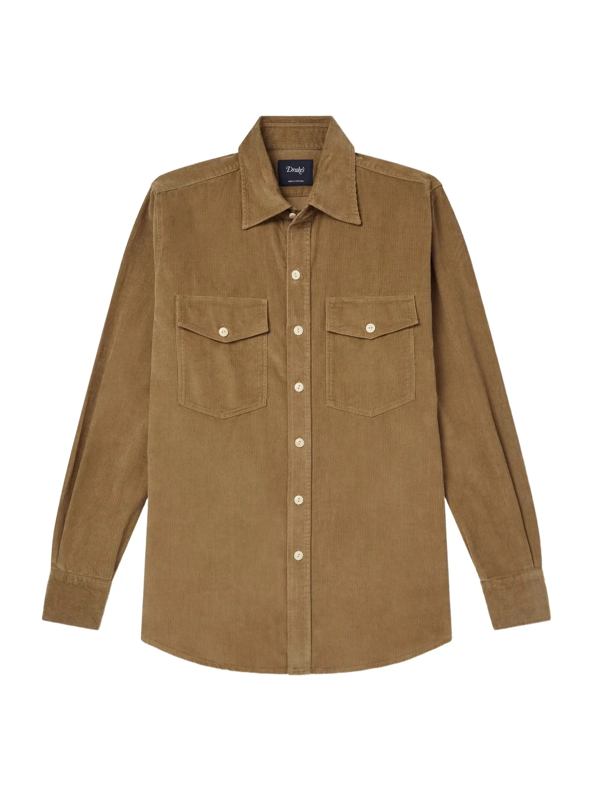 Drake's Cotton-Corduroy Shirt - Men