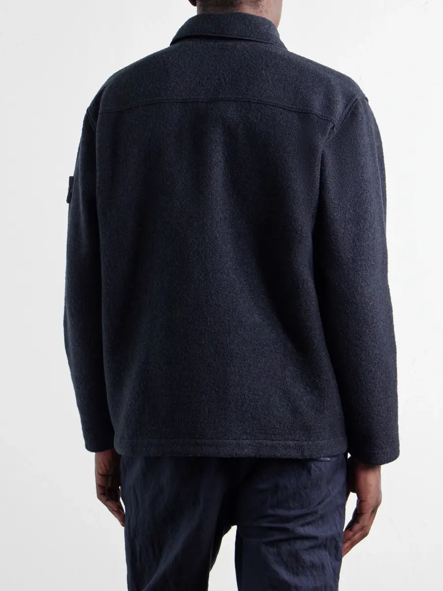 Stone Island Micro Bouclé Overshirt - Men | Thumbnail 4 Stone Island Micro Bouclé Overshirt - Men | Thumbnail 4