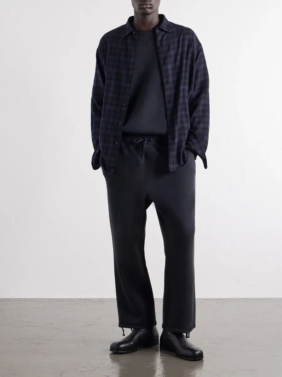 A.PRESSE Straight-Leg Cotton-Jersey Sweatpants - Men | Thumbnail 2 A.PRESSE Straight-Leg Cotton-Jersey Sweatpants - Men | Thumbnail 2