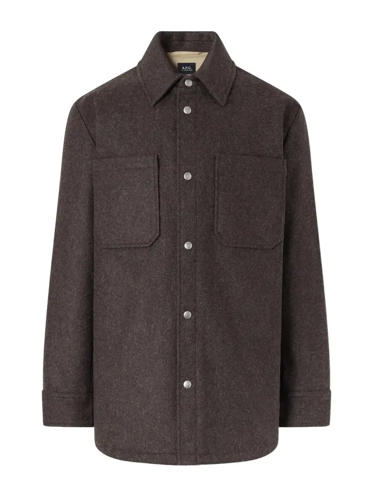 A.P.C. Marcel Wool-Blend Felt Overshirt - Men