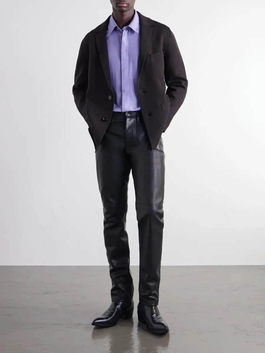 Tom Ford Cotton and Silk-Blend Twill Shirt - Men | Thumbnail 2 Tom Ford Cotton and Silk-Blend Twill Shirt - Men | Thumbnail 2