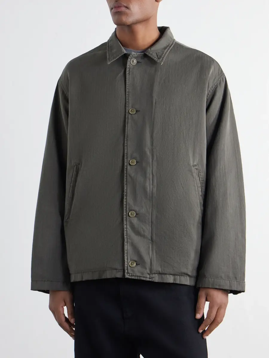A.PRESSE US Navy N-4 Deck Cotton-Herringbone Jacket - Men | Thumbnail 3