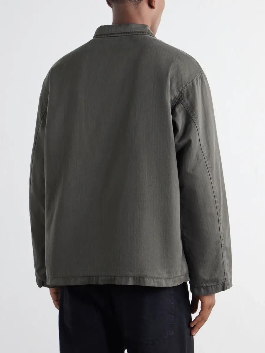 A.PRESSE US Navy N-4 Deck Cotton-Herringbone Jacket - Men | Thumbnail 4