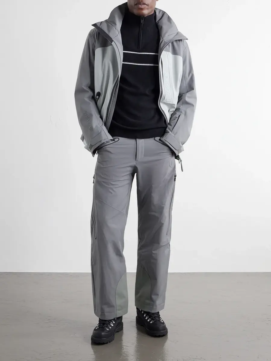 Bogner Kuno Striped Jacquard-Knit Wool Half-Zip Ski Midlayer - Men | Thumbnail 2