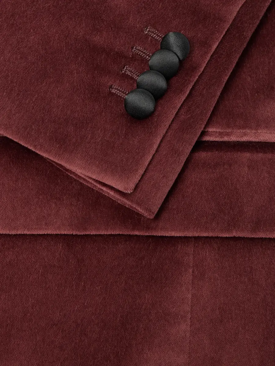 Boglioli Double-Breasted Satin-Trimmed Stretch Cotton-Velvet Tuxedo Jacket - Men | Thumbnail 6 Boglioli Double-Breasted Satin-Trimmed Stretch Cotton-Velvet Tuxedo Jacket - Men | Thumbnail 6