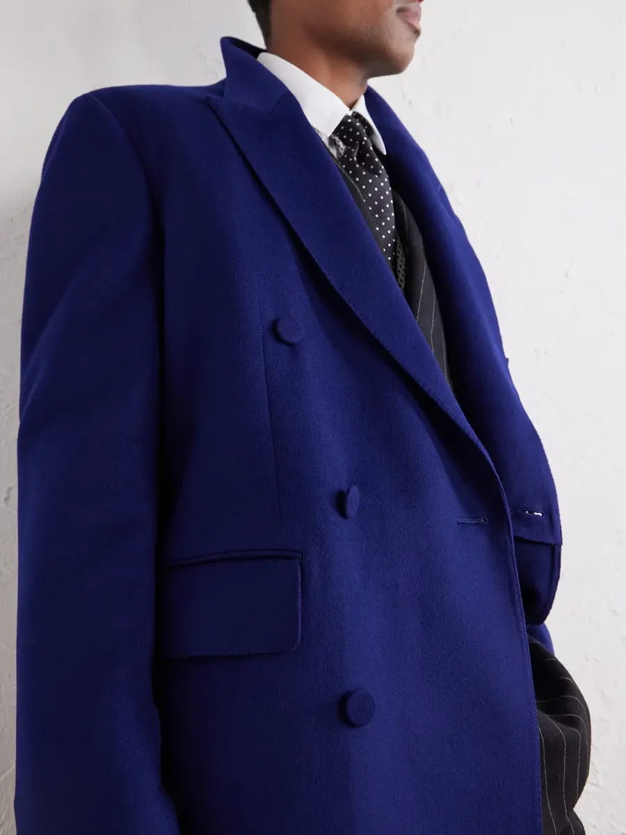 Tom Ford Double-Breasted Brushed Wool and Cashmere-Blend Felt Coat - Men | Thumbnail 5 Tom Ford Double-Breasted Brushed Wool and Cashmere-Blend Felt Coat - Men | Thumbnail 5