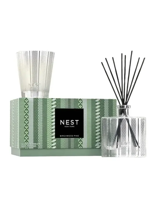 NEST New York Birchwood Pine Classic Candle & Diffuser Set