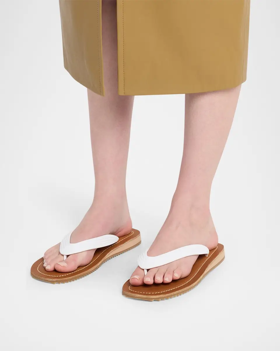 Miu Miu Logo Flat Thong Sandals | Thumbnail 2 Miu Miu Logo Flat Thong Sandals | Thumbnail 2
