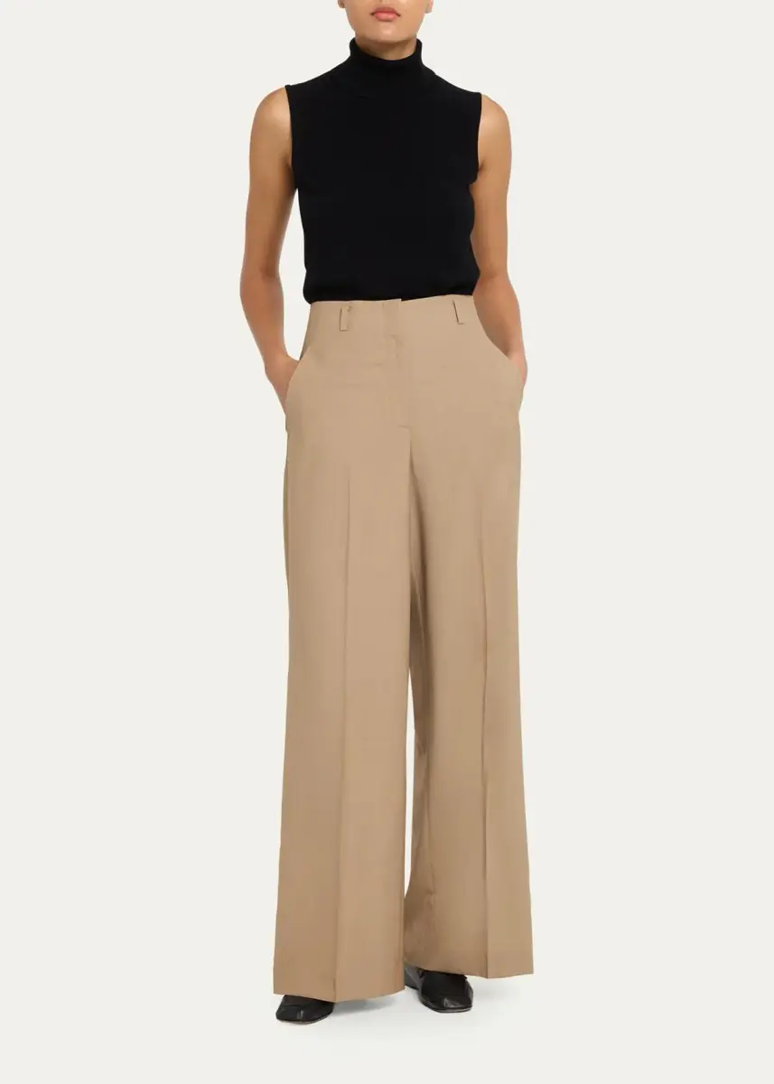 Lafayette 148 New York Thames Wide-Leg Tropical Wool Pants | Thumbnail 2 Lafayette 148 New York Thames Wide-Leg Tropical Wool Pants | Thumbnail 2