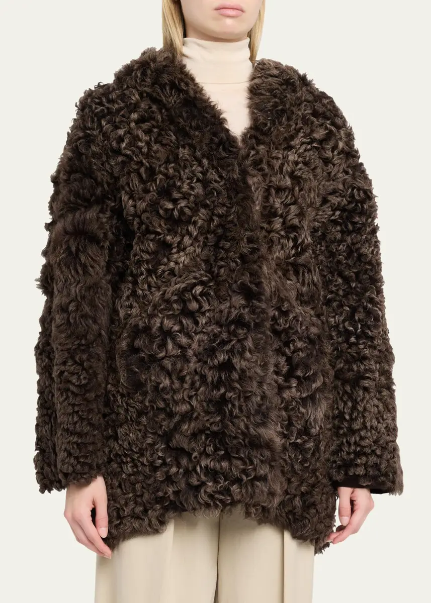 ARMA Mooney Reversible Curly Shearling Coat | Thumbnail 4
