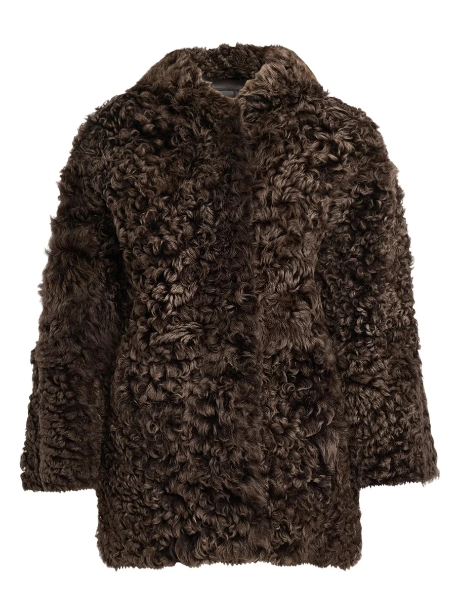 Mooney Reversible Curly Shearling Coat Mooney Reversible Curly Shearling Coat