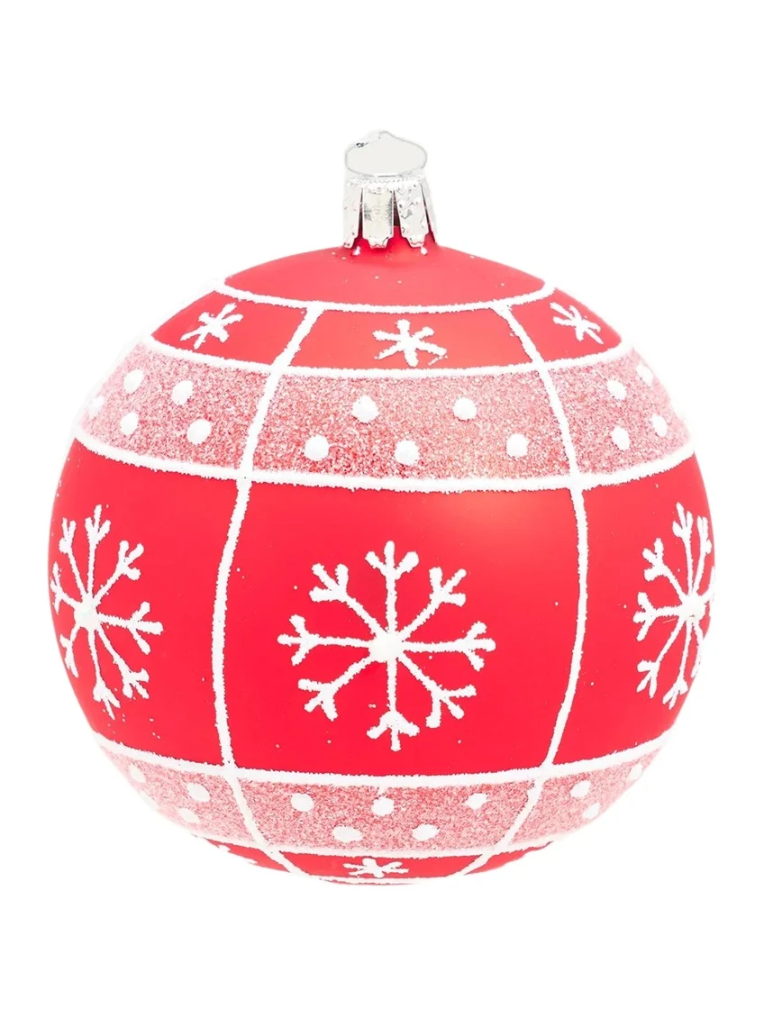 Bergdorf Goodman Snowflake Glass Ornament