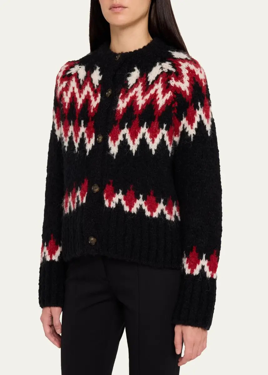 Veronica Beard Christina Fair Isle-Inspired Cardigan | Thumbnail 4