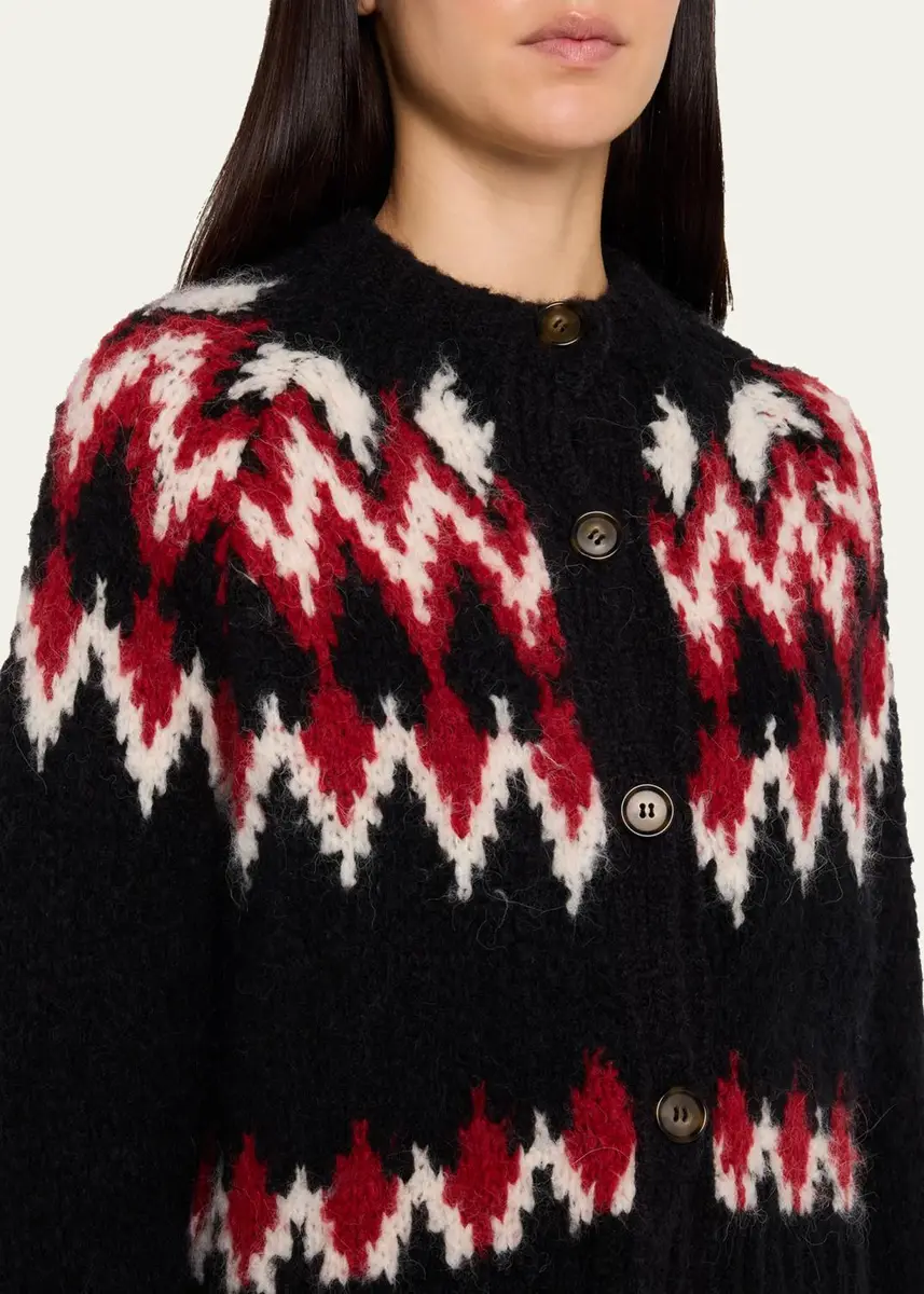 Veronica Beard Christina Fair Isle-Inspired Cardigan | Thumbnail 5