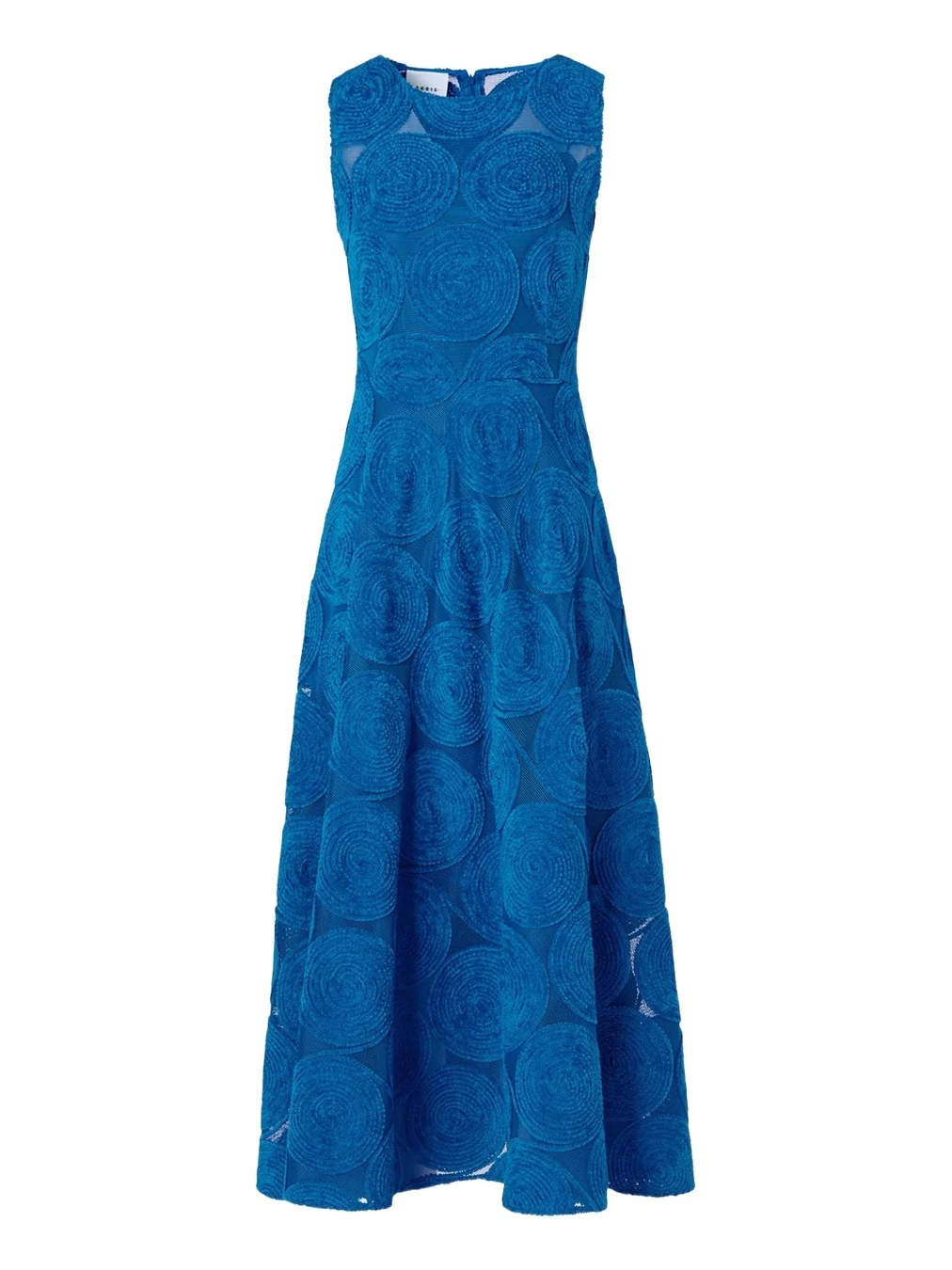 Chenille Dot Embroidered Sleeveless Midi Dress Chenille Dot Embroidered Sleeveless Midi Dress