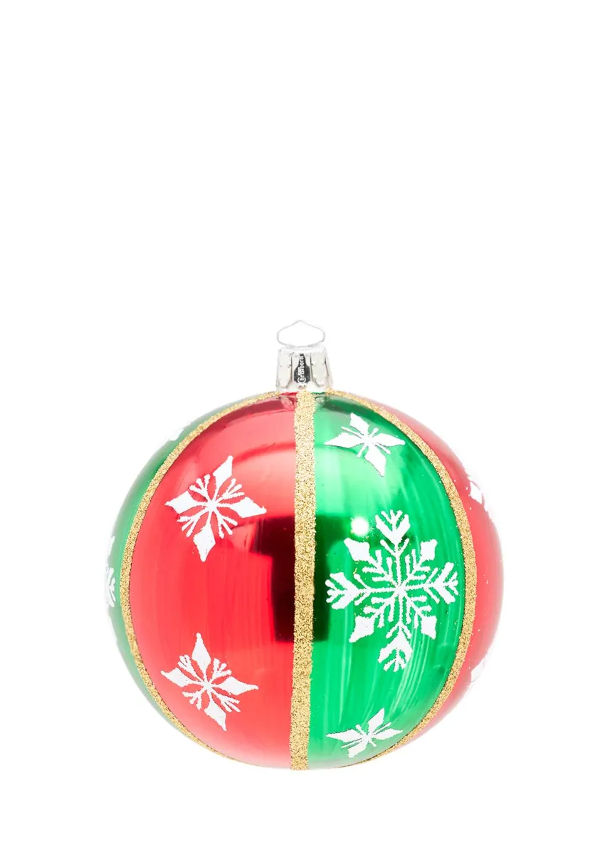 Bergdorf Goodman Snowflake Glass Christmas Ornament | Thumbnail 3 Bergdorf Goodman Snowflake Glass Christmas Ornament | Thumbnail 3