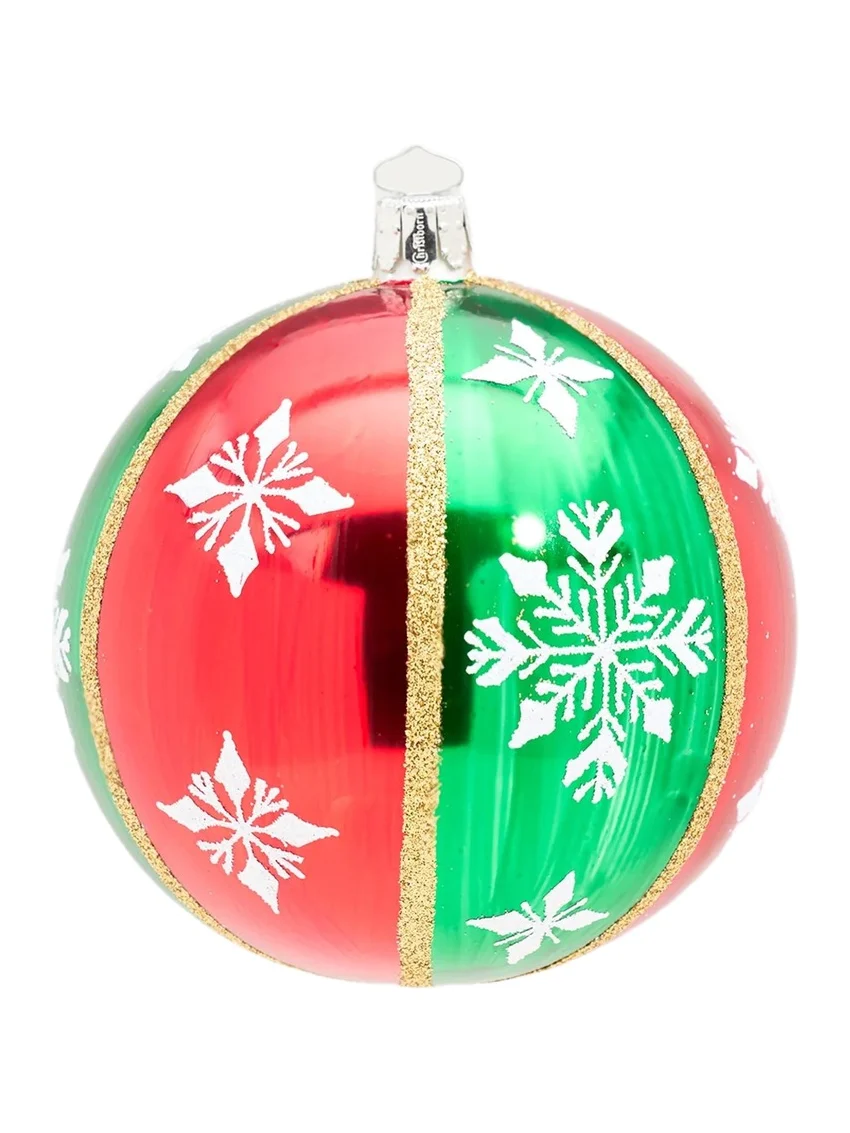 Bergdorf Goodman Snowflake Glass Christmas Ornament