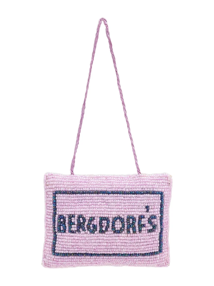 Sudha Pennathur Beaded Bergdorf Shopping Bag Ornament