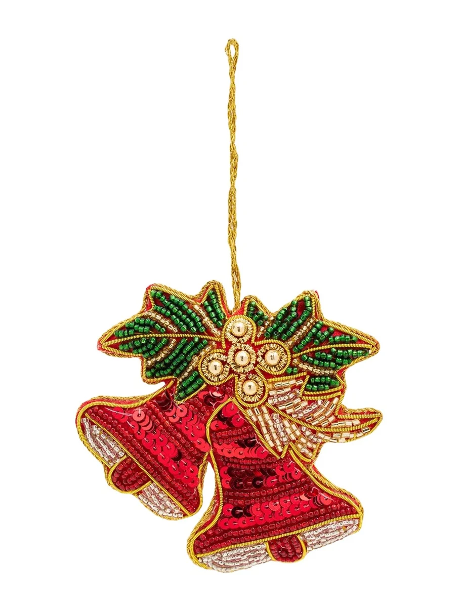 Sudha Pennathur Embroidered Bell Ornament