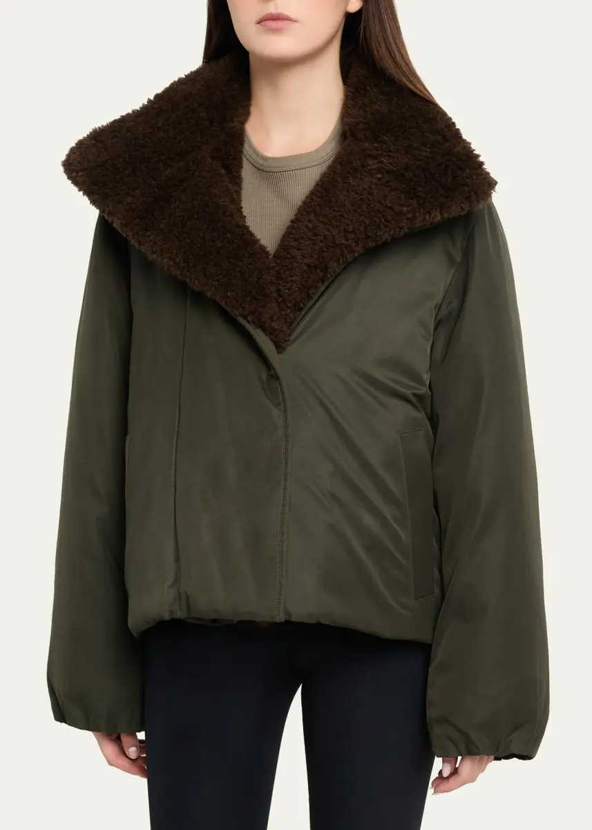 Vince Men's Faux-Fur-Lined Puffer Coat | Thumbnail 4 Vince Men's Faux-Fur-Lined Puffer Coat | Thumbnail 4