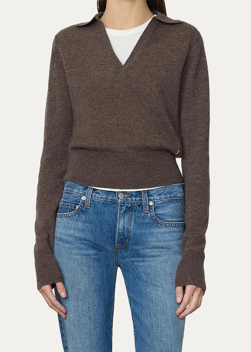 ÉTERNE Vance Cashmere Polo Sweater | Thumbnail 2 ÉTERNE Vance Cashmere Polo Sweater | Thumbnail 2