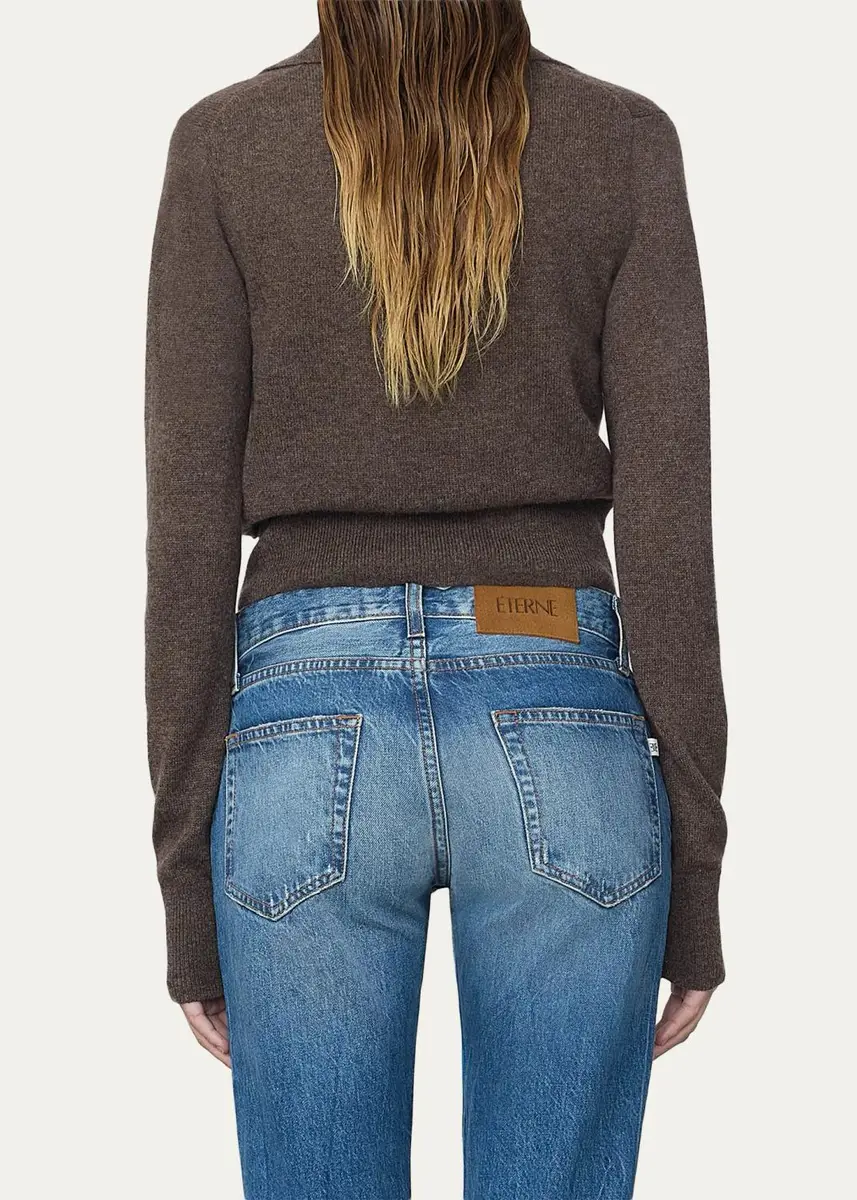 ÉTERNE Vance Cashmere Polo Sweater | Thumbnail 3 ÉTERNE Vance Cashmere Polo Sweater | Thumbnail 3