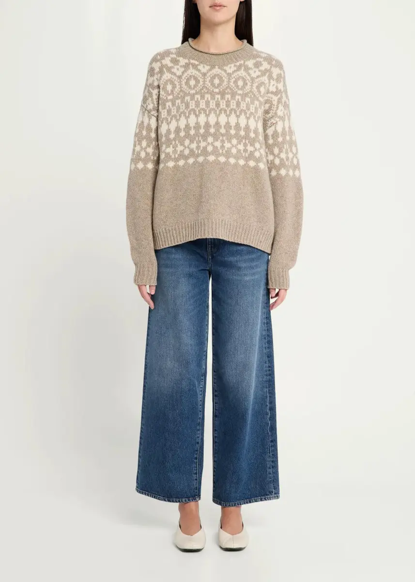 Jamie Haller The Fair Isle Cashmere Crewneck Sweater | Thumbnail 2 Jamie Haller The Fair Isle Cashmere Crewneck Sweater | Thumbnail 2