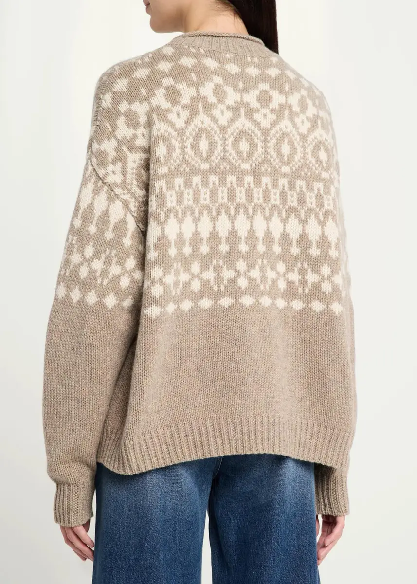 Jamie Haller The Fair Isle Cashmere Crewneck Sweater | Thumbnail 3 Jamie Haller The Fair Isle Cashmere Crewneck Sweater | Thumbnail 3