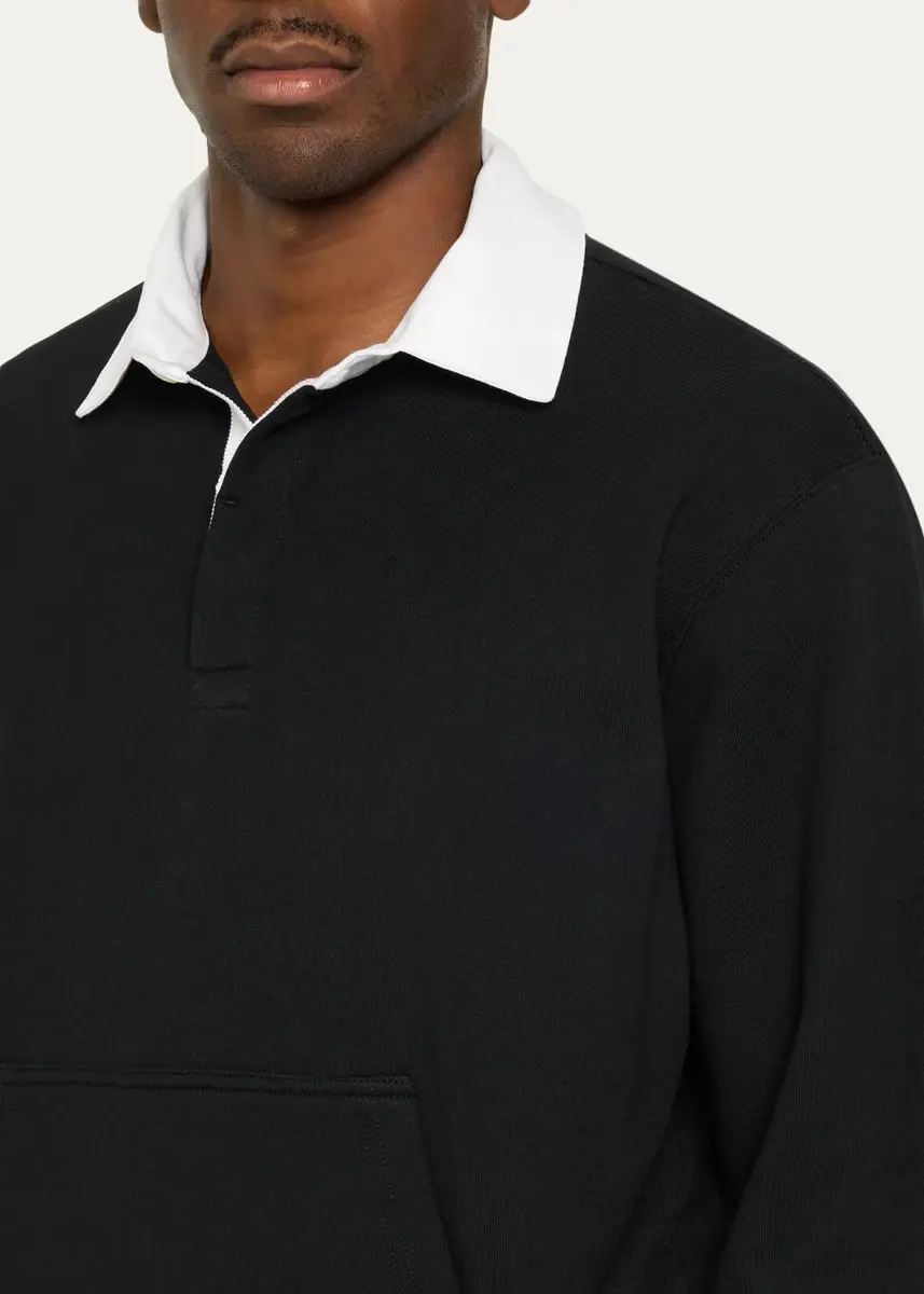 Givenchy Men's Coutoure Seam Polo Sweatshirt | Thumbnail 5