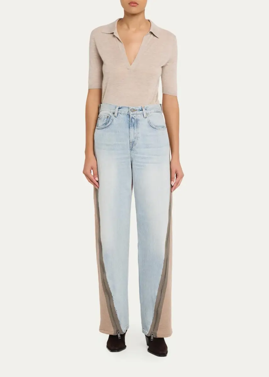 Haikure Bonnie Zip Marfa Straight-Leg Jeans | Thumbnail 2 Haikure Bonnie Zip Marfa Straight-Leg Jeans | Thumbnail 2