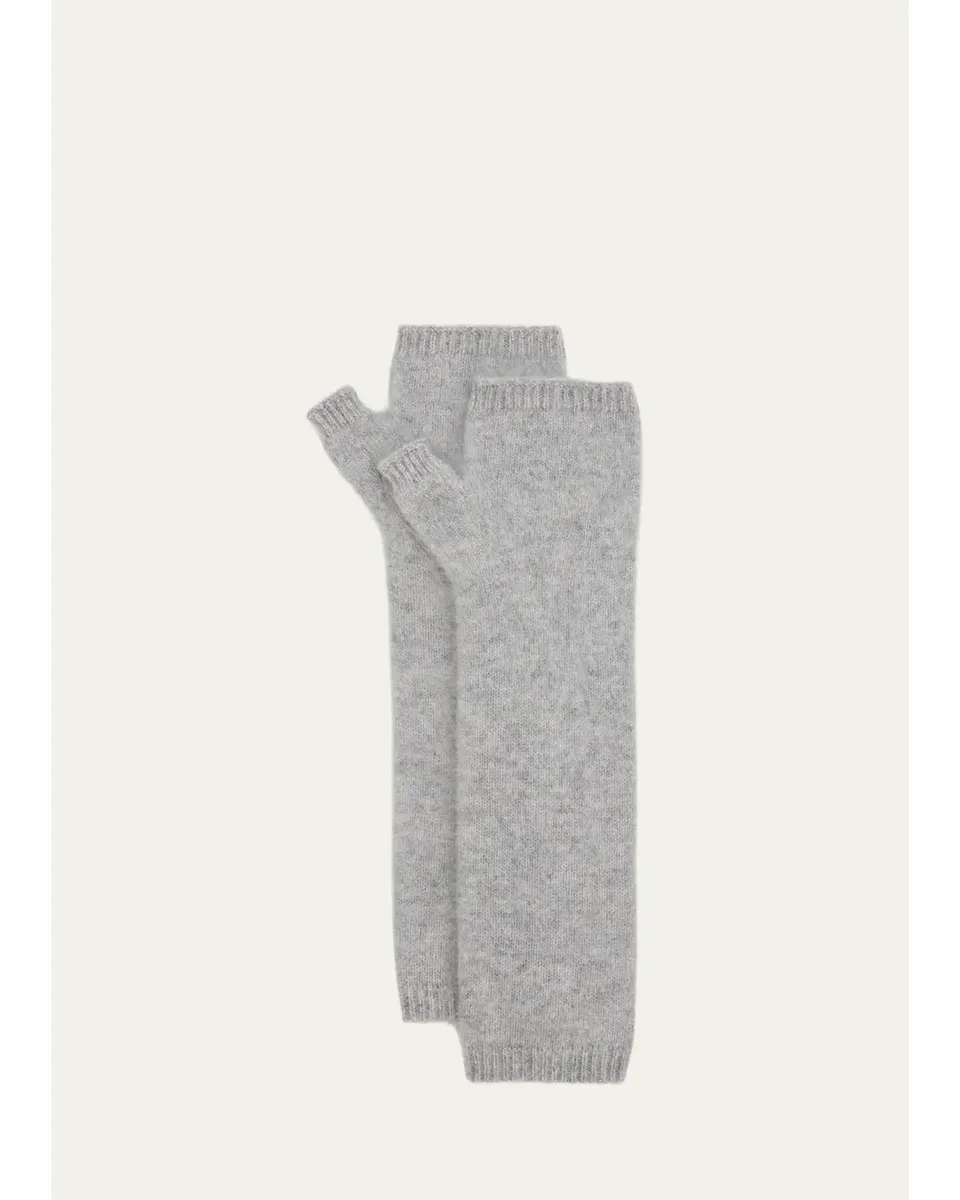 Fleurette Brushed Cashmere Fingerless Gloves | Thumbnail 3 Fleurette Brushed Cashmere Fingerless Gloves | Thumbnail 3