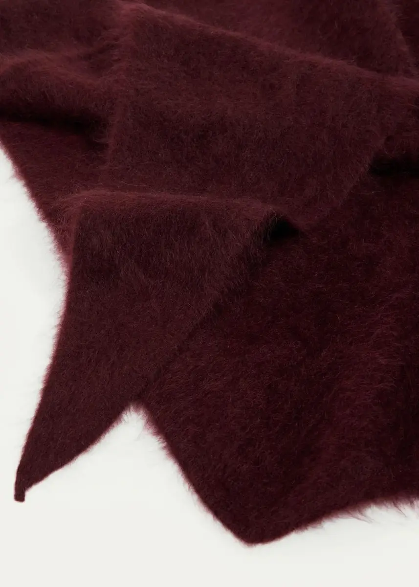 Fleurette Brushed Cashmere Triangle Wrap | Thumbnail 4 Fleurette Brushed Cashmere Triangle Wrap | Thumbnail 4