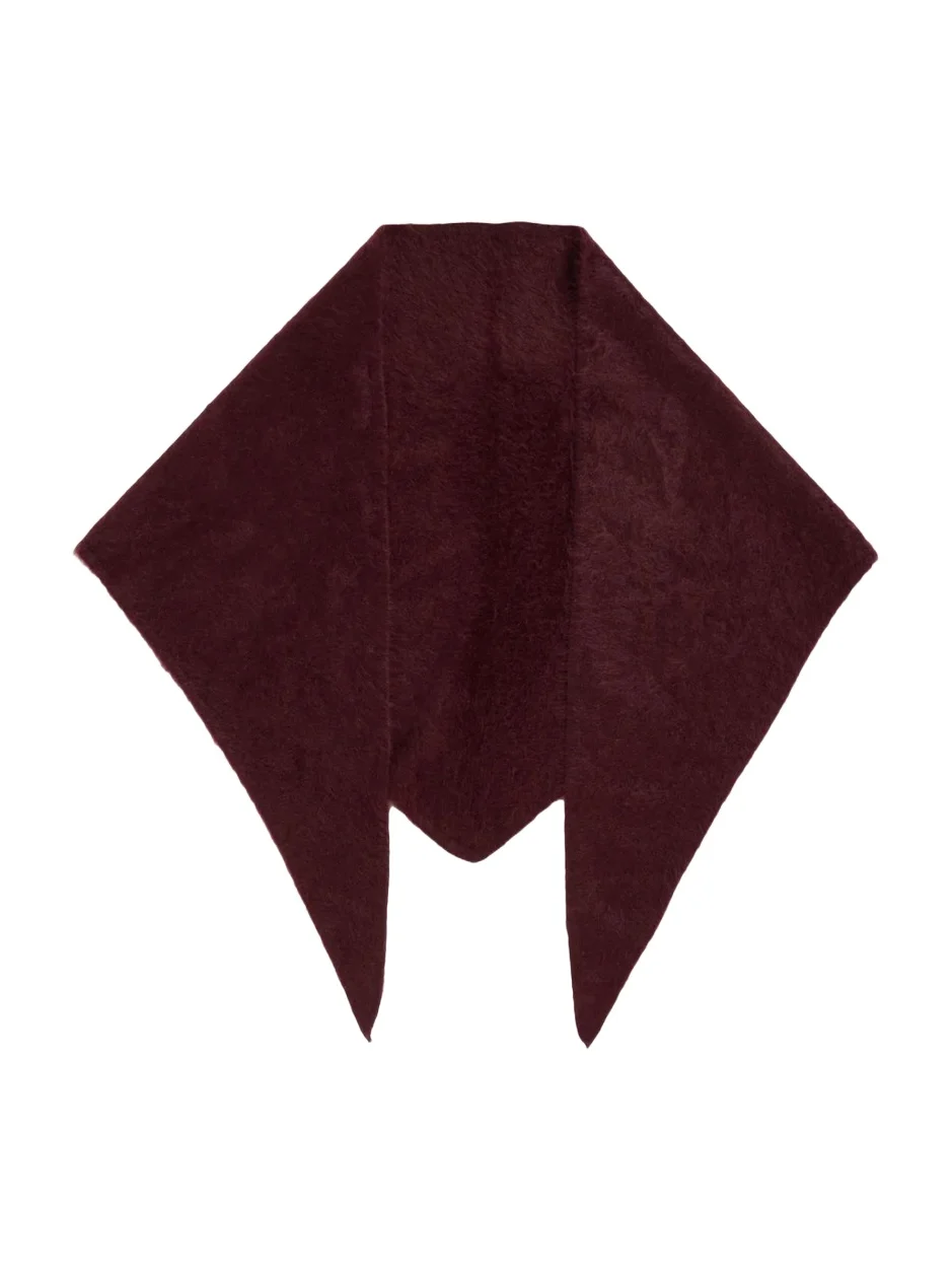 Brushed Cashmere Triangle Wrap